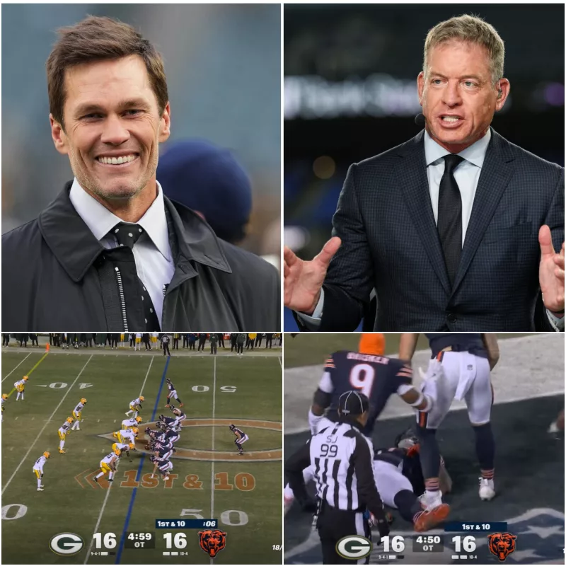 After the thrilling 22–16 overtime victory of the Chicago Bears over the Green Bay Packers, the biggest shock of the night didn’t come from explosive touchdowns or highlight-reel plays — it came from Tom Brady’s thunderous commentary.