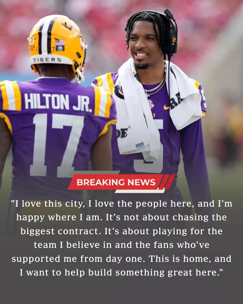 Chris Hilton Jr. Stays Loyal to LSU, Choosing Brotherhood Over NIL Deals in Transfer Portal Era