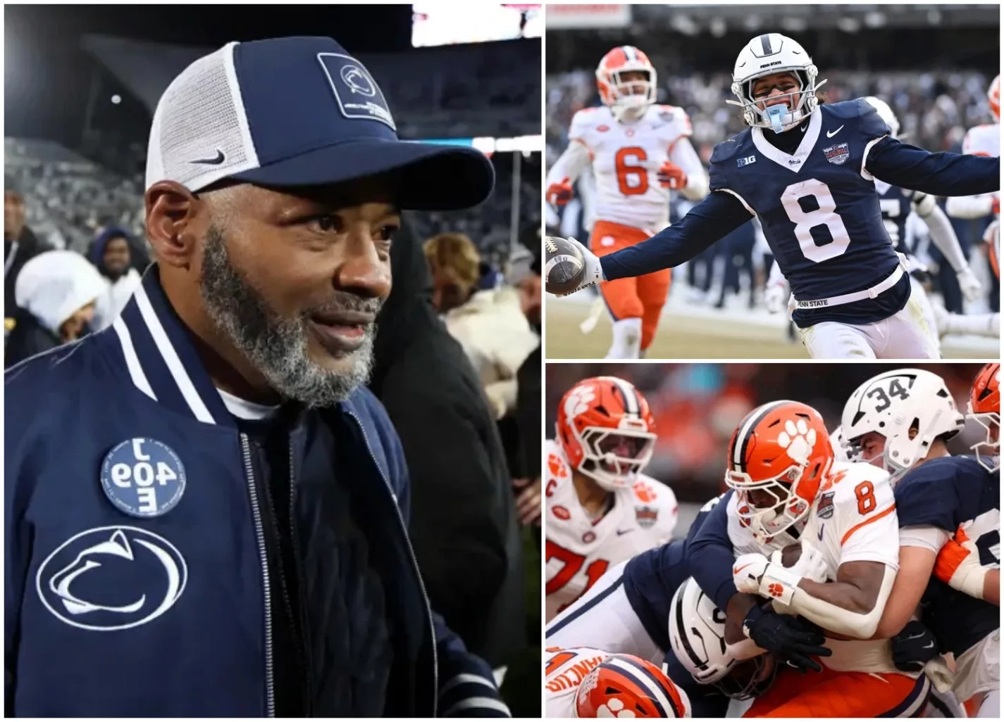 BREAKING NEWS: After Penn State’s 22–10 victory over Clemson in the Pinstripe Bowl 2025, a win that officially closed the Nittany Lions’ turbulent season on a high note, interim head coach Terry Smith delivered a heartfelt 8-word message to the fans who never stopped believing. Surrounded by cameras on the field at Yankee Stadium, Smith’s voice carried raw emotion. The pressure of an unstable season, the doubts that followed midyear changes, and the responsibility of stepping in as interim head coach for the remainder of the 2025 campaign all collided in that moment. What should have been a routine postgame interview instantly transformed into a powerful symbol of loyalty, resilience, and unity within Penn State Nation. This was no longer about play calls or box scores. It was about belief — and a fanbase that stood firm until the very end.