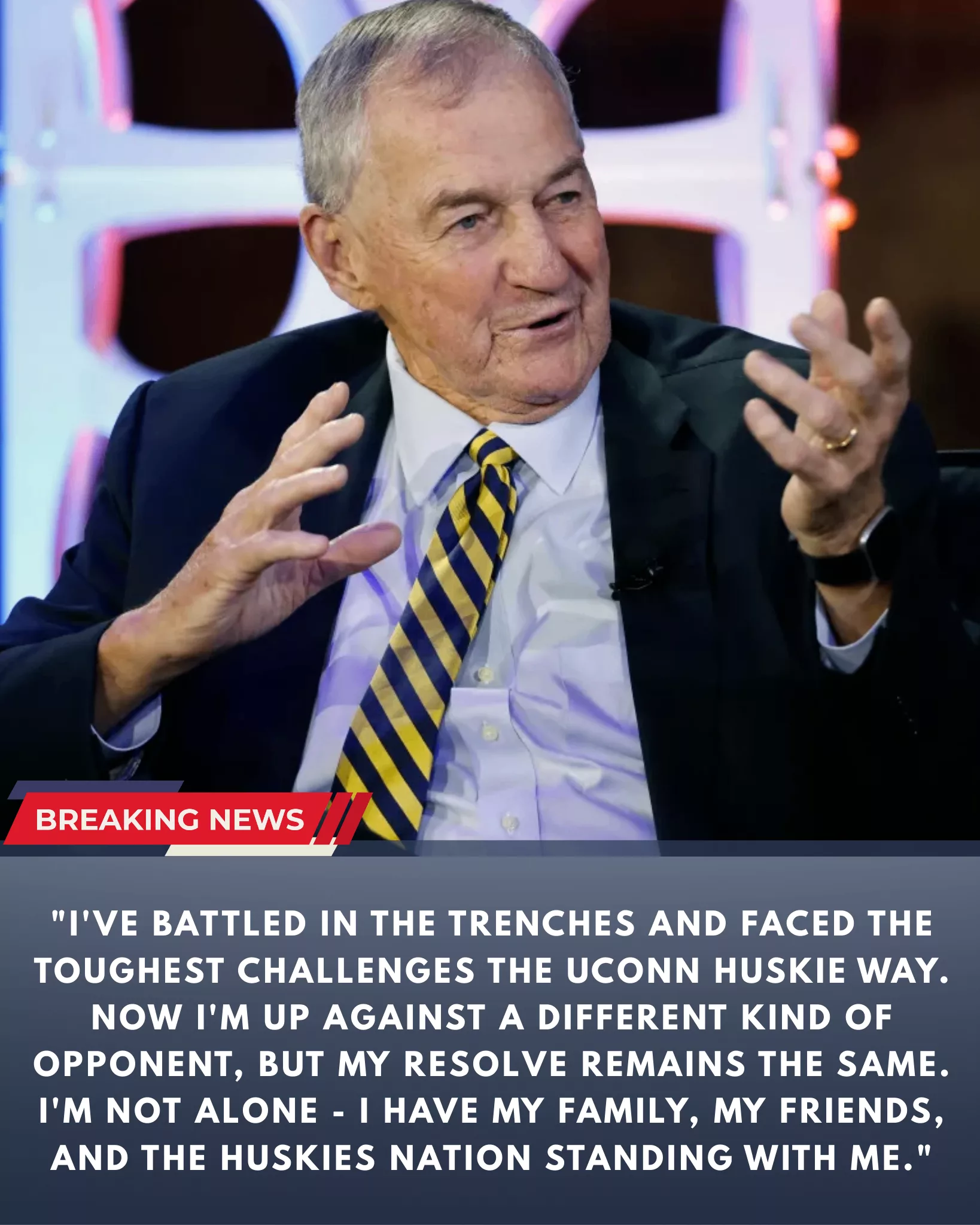 THE ARCHITECT OF STORRS: BASKETBALL WORLD RALLIES BEHIND JIM CALHOUN IN HIS TOUGHEST FIGHT YET 🏀🐾🙏
