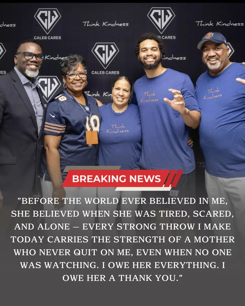 An Emotional Confession Shakes Fans as Caleb Williams Honors the Woman Behind His Rise