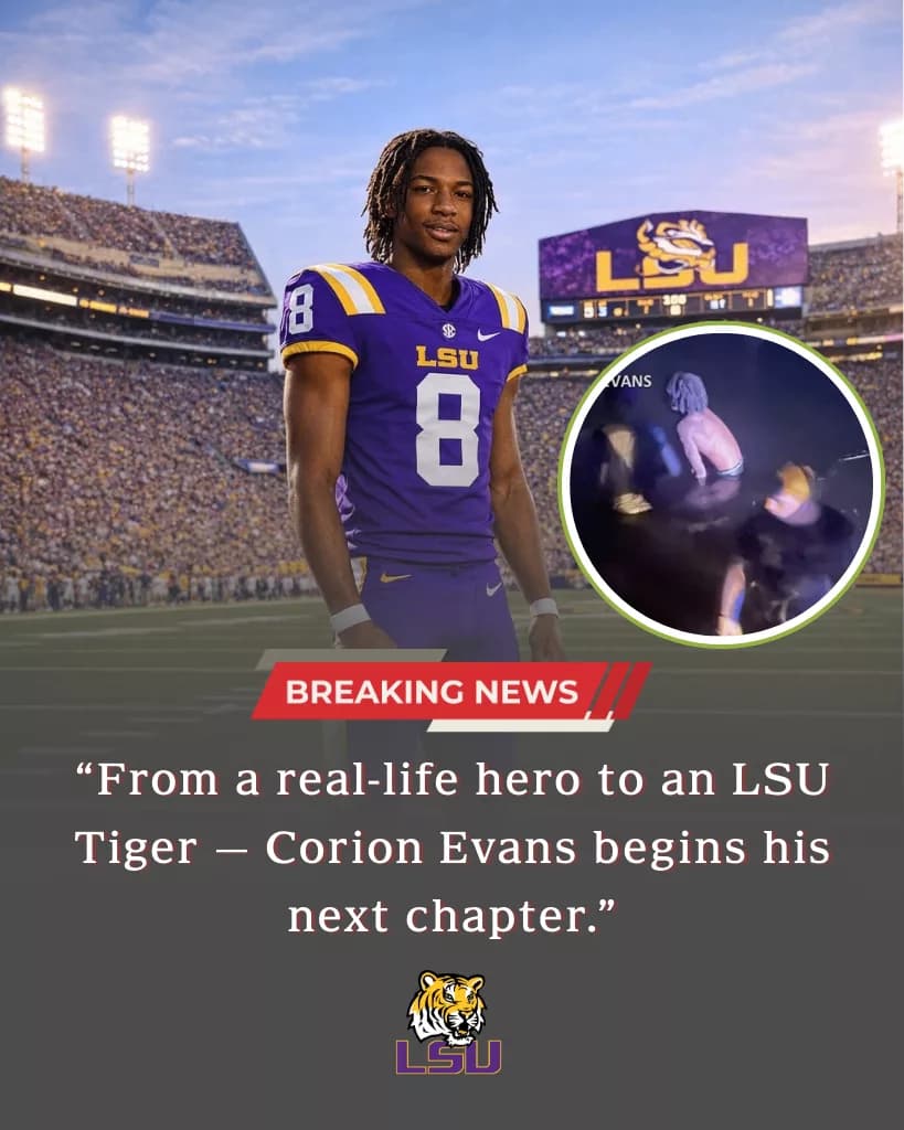 From River Rescue to Death Valley: The Heroic Journey of Corion Evans to LSU Football